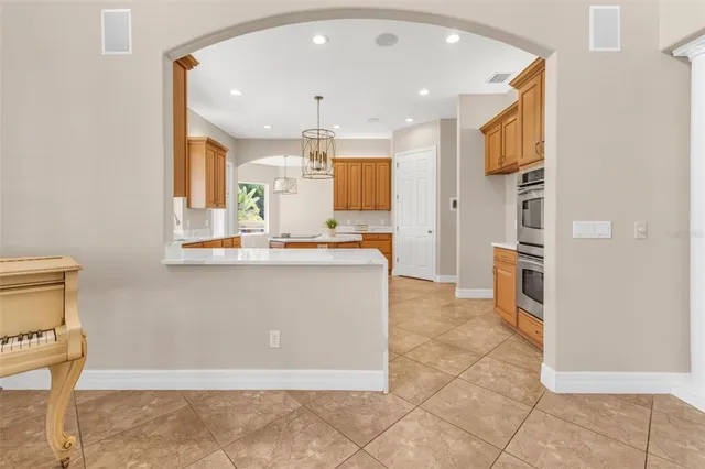 a view of a bathtub in a bathroom