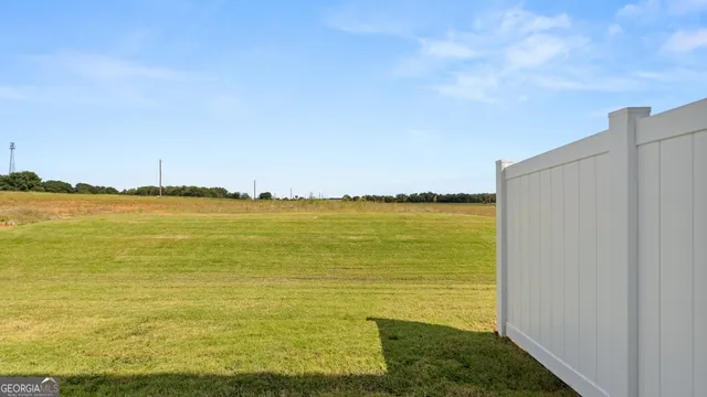 a view of a back yard of the house