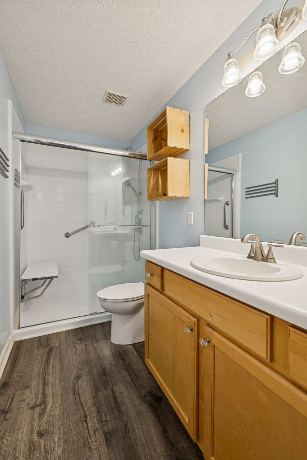 4869 Chelanie Circle Murfreesboro, TN 37129 - Photo 21 of 35 a bathroom with a granite countertop sink toilet and shower