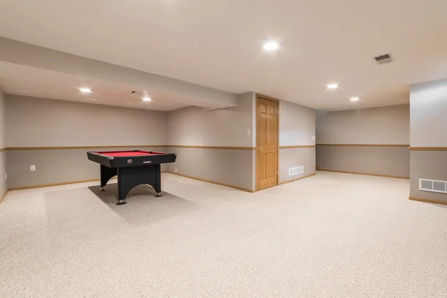 an empty room with an entryway