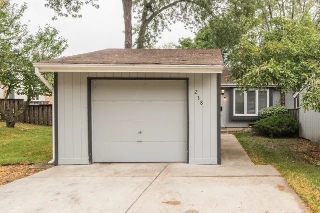a view of a house with a outdoor space