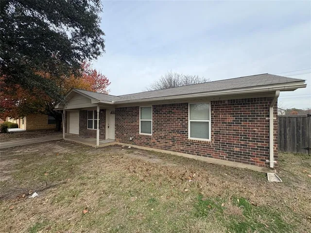 front view of a house with a space