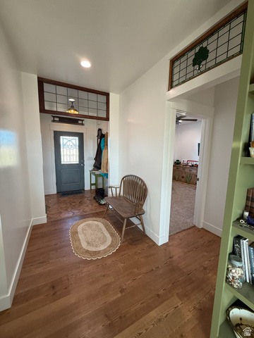 3550 North River Ln Road East Panguitch, UT 84759 - Photo 5 of 25 Inviting entryway featuring warm wood-finish flooring