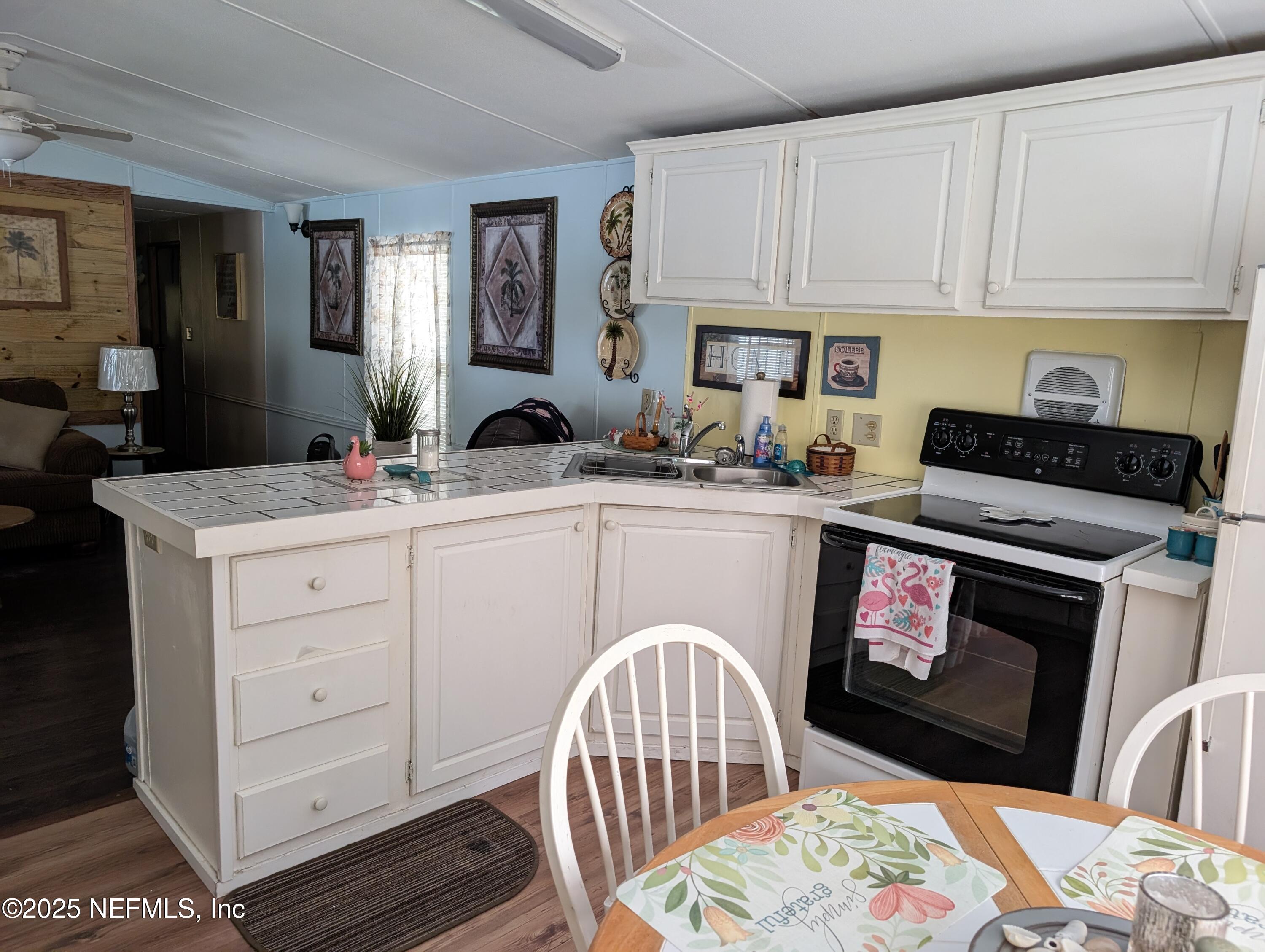 114 Ash Street Interlachen, FL 32148 - Photo 10 of 22 a kitchen with a stove a sink and a microwave