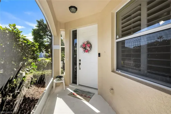 a view of front door