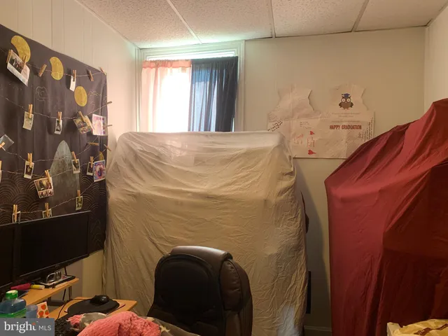 a room with gym equipment