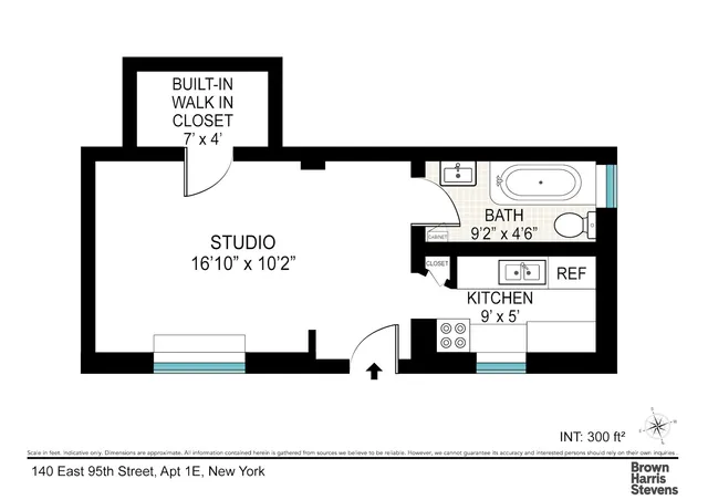 $299,000 | 140 East 95th Street, Unit 1E | Upper East Side