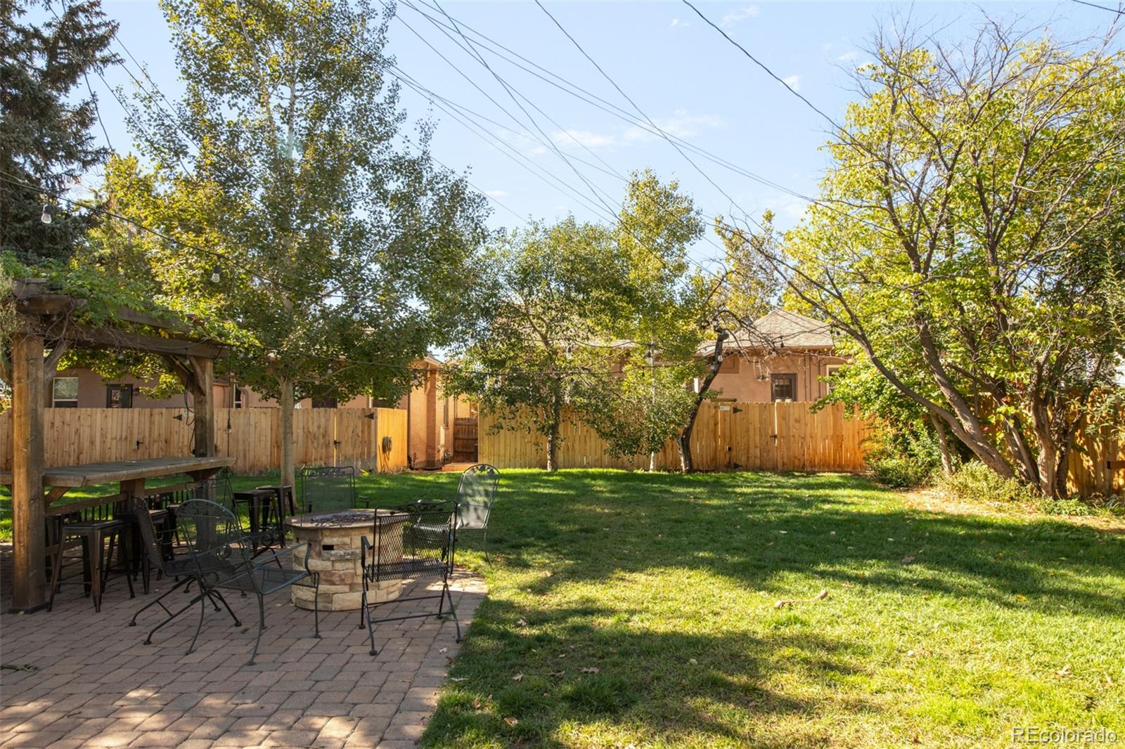 3244 Clay Street Denver, CO 80211 - Photo 23 of 28 a garden with trees in front of it