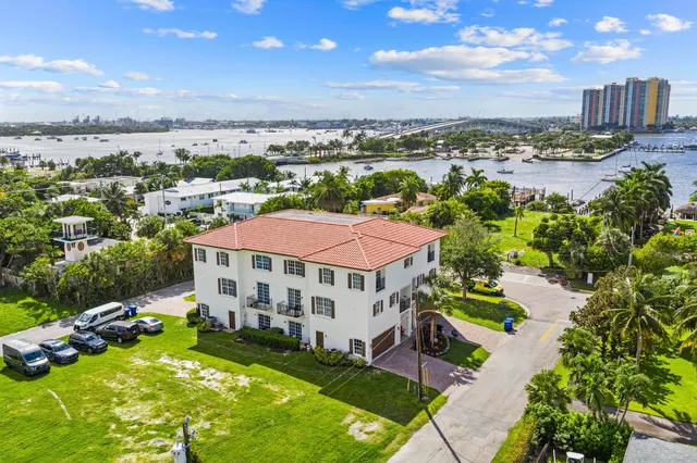 an aerial view of a city