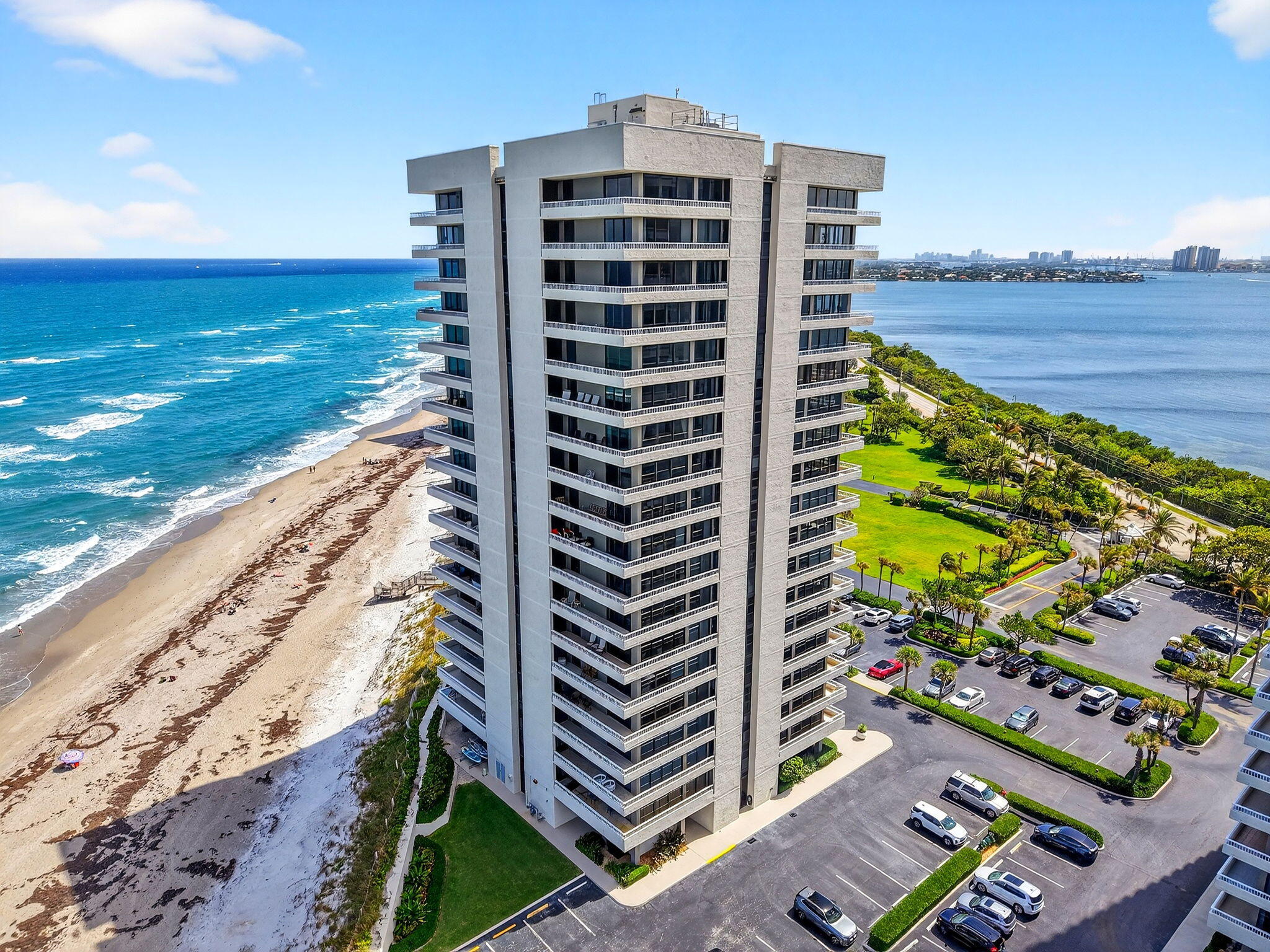 5540 North Ocean Drive, Unit 9B Singer Island, FL 33404 - Photo 50 of 57 a view of ocean with a multi story building
