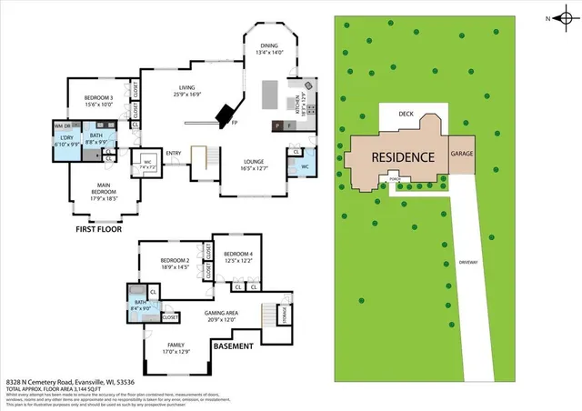 $599,900 | 8328 North Cemetery Road, Evansville, WI 53536