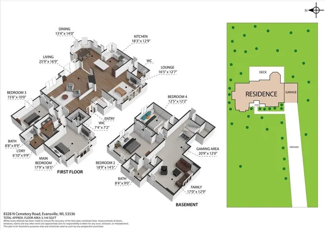 $599,900 | 8328 North Cemetery Road, Evansville, WI 53536