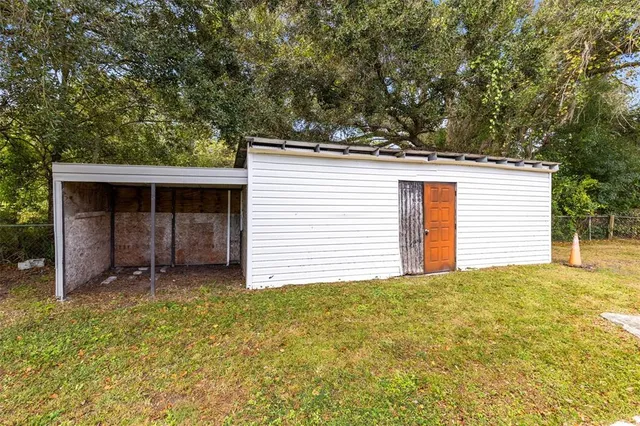 a house with a outdoor space