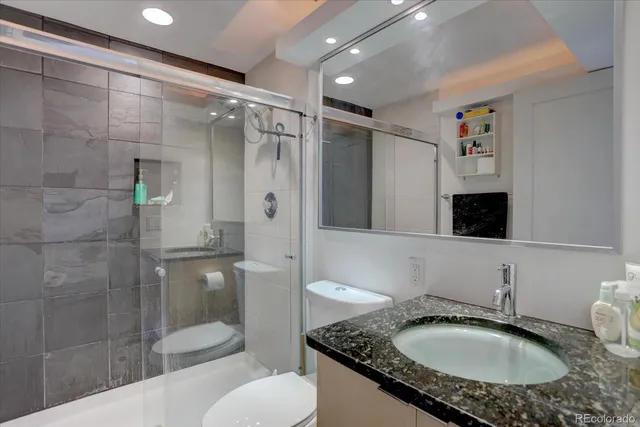 a room with furniture