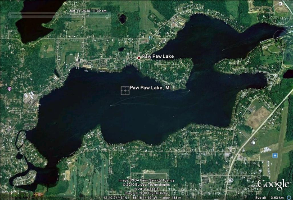 6969 Wil-O-Paw Road Coloma, MI 49038 - Photo 43 of 44 Paw Paw Lake Aeriel