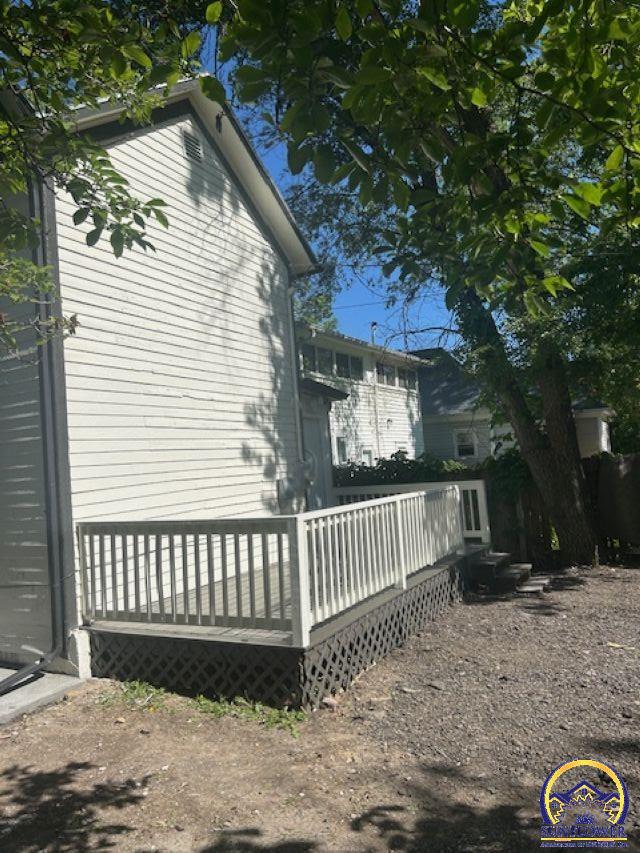 1024 Southwest Clay Street Topeka, KS 66604 - Photo 25 of 27 Back Deck