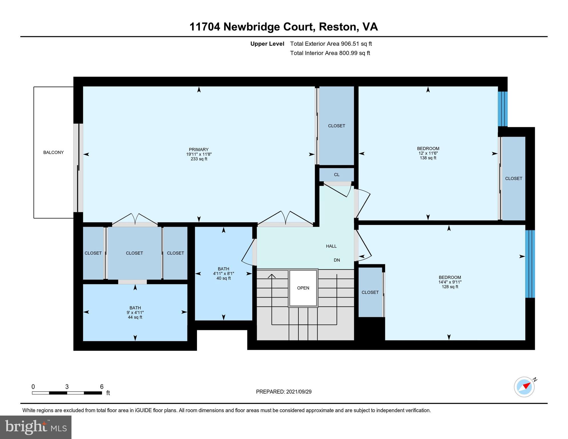 11704 Newbridge Court Reston, VA 20191 - Photo 63 of 64 Upper Level Floor Plan