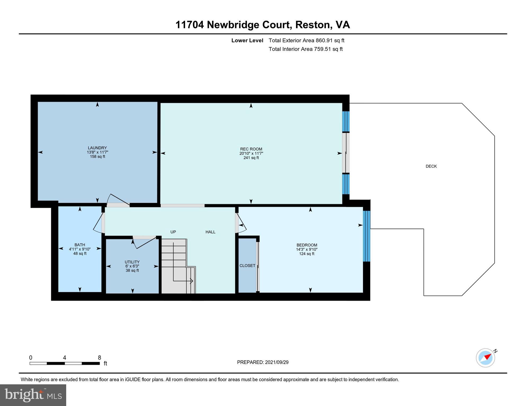 11704 Newbridge Court Reston, VA 20191 - Photo 64 of 64 Lower Level Floor Plan