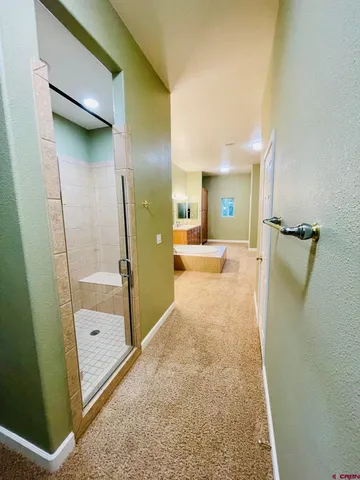 a view of a walk in closet