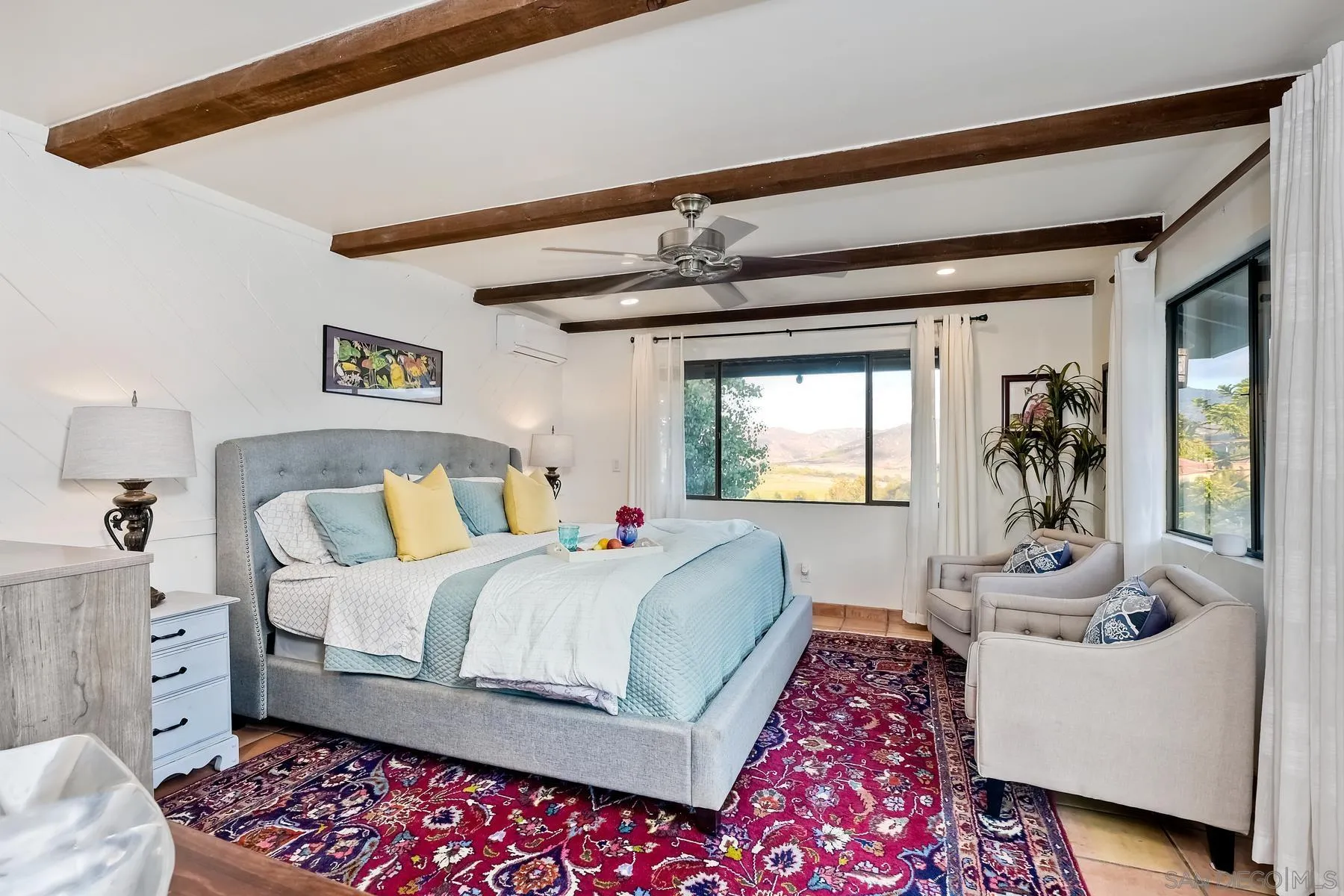 14102 Summit Crest Escondido, CA 92025 - Photo 34 of 52 a bedroom with a bed and wooden floor