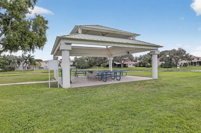 an aerial view of a garden with plants