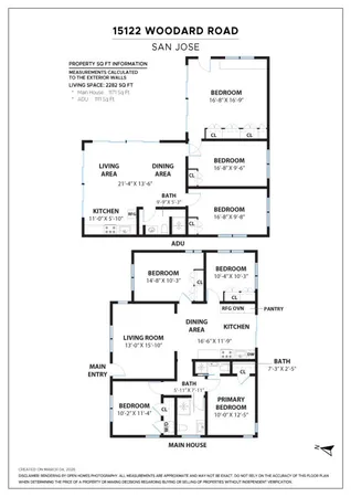 $2,288,000 | 15122 Woodard Road, San Jose, CA 95124