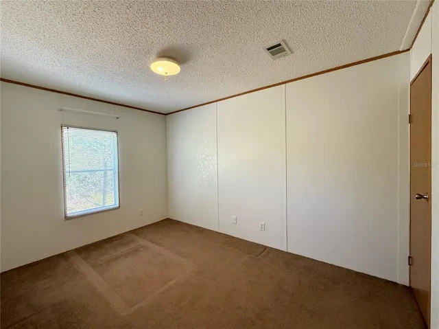 a view of dirt yard with a large tree