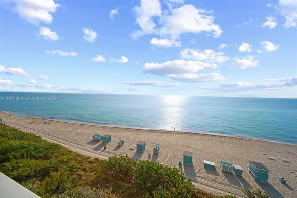a view of an ocean beach