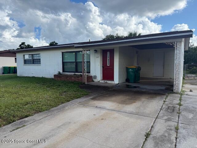 1043 Jersey Street Cocoa, FL 32927 - Photo 2 of 16 a view of a house with a yard