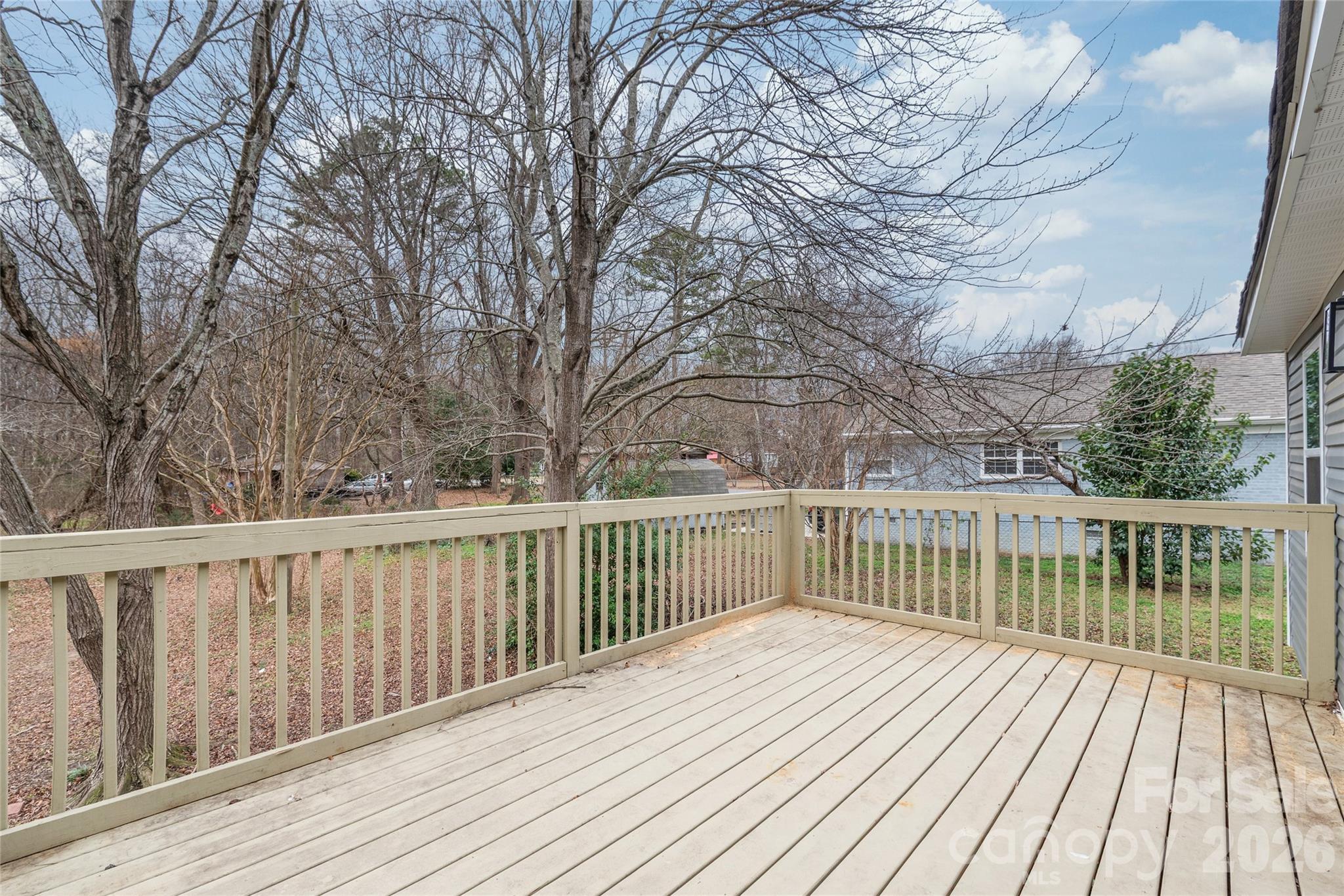 321 South Myrtle School Road Gastonia, NC 28052 - Photo 7 of 34 a view of deck with wooden floor and fence