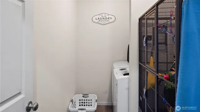 a view of storage and utility room