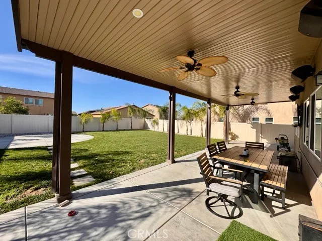 a outdoor space with furniture