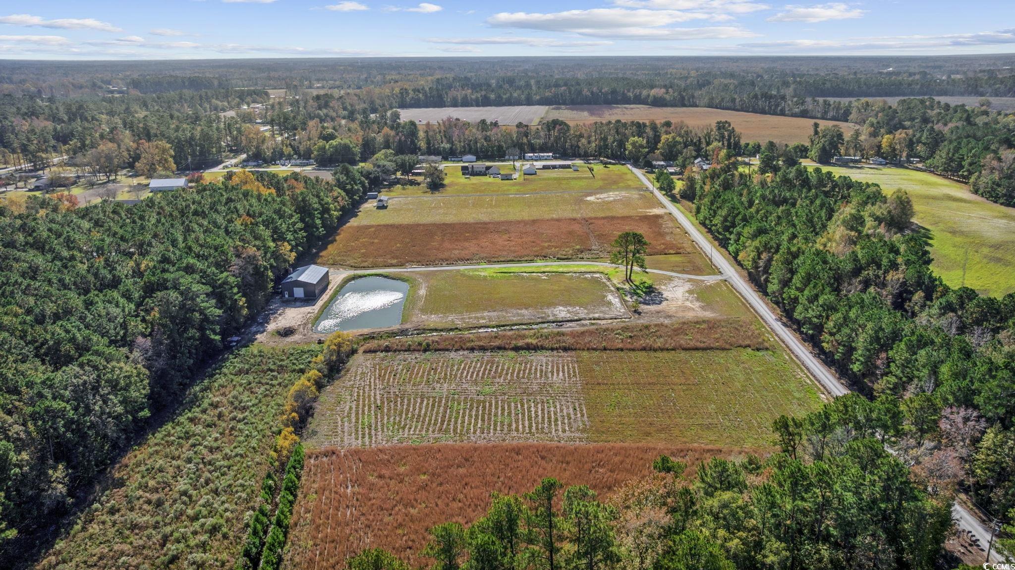 Lot 7 Jewel Lane Conway, SC 29527 - Photo 13 of 14 Aerial overview of property's location with rural landscape and abundant farmland