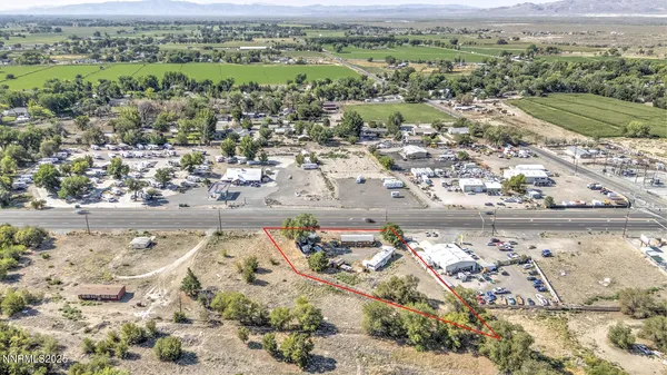 an aerial view of lake residential house with outdoor space