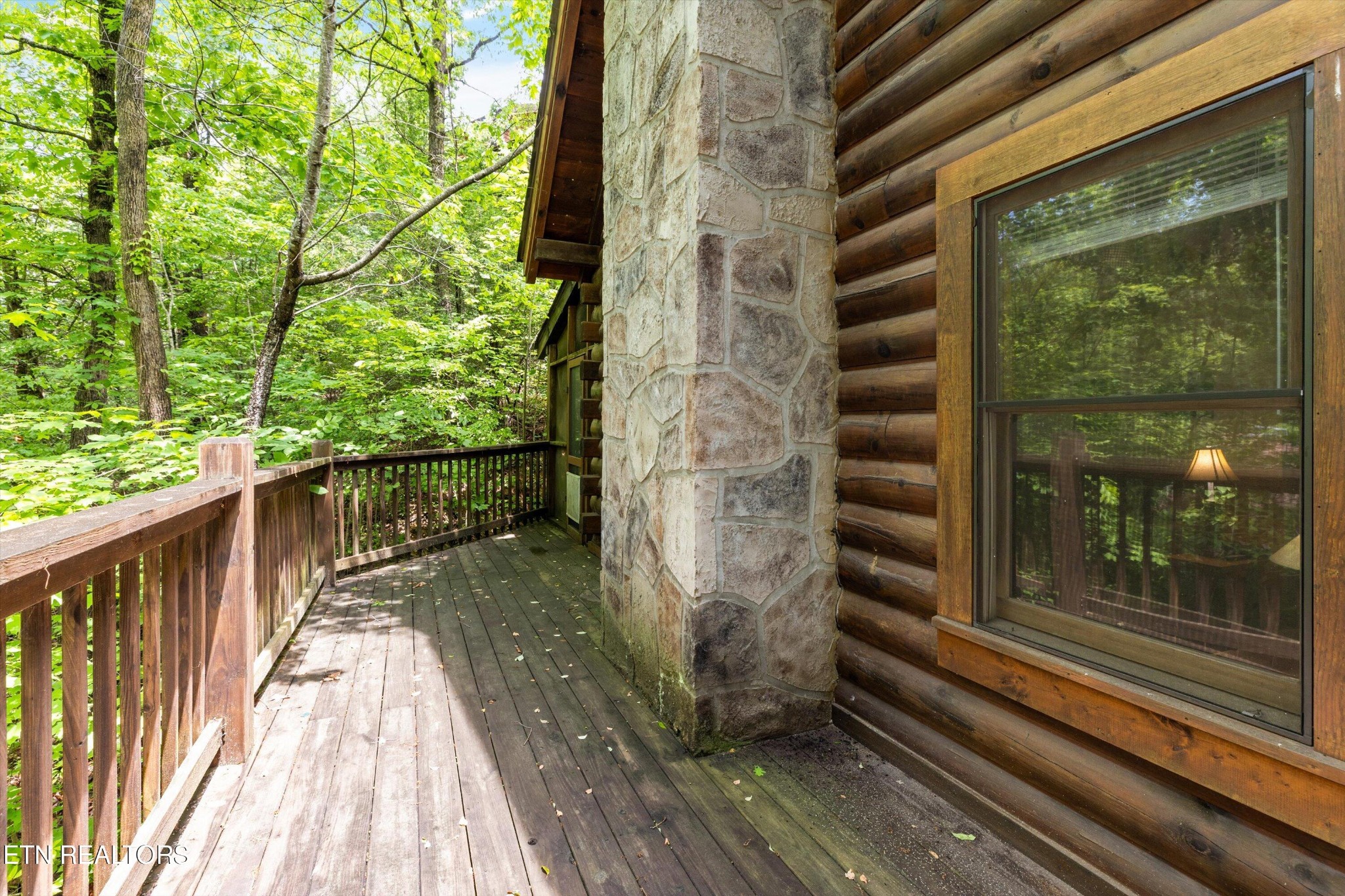 709 Grey Hawk Way Sevierville, TN 37863 - Photo 30 of 30 a view of a balcony with wooden floor