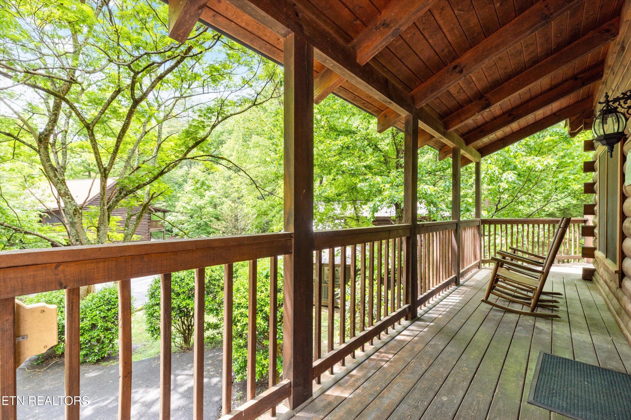 709 Grey Hawk Way Sevierville, TN 37863 - Photo 4 of 30 a view of balcony with wooden floor