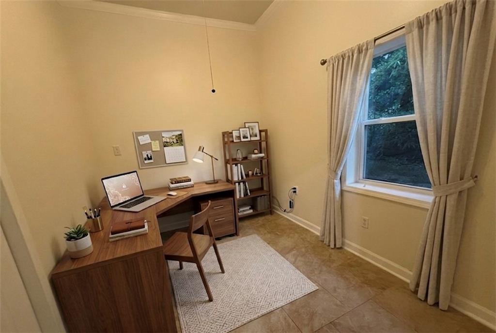 3763 Elkridge Drive Decatur, GA 30032 - Photo 19 of 20 a view of workspace with wooden floor windows