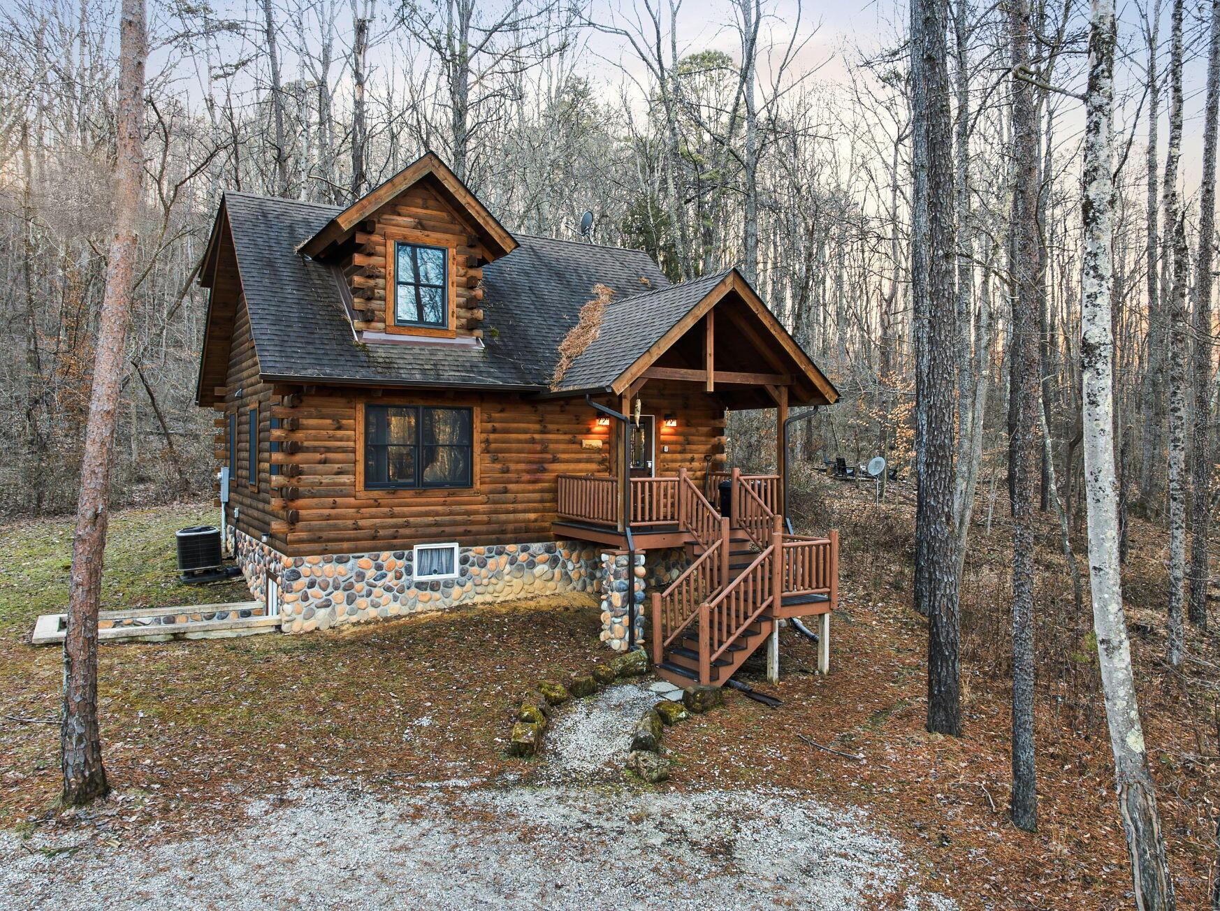 15399 Clapper Hollow Road Laurelville, OH 43135 - Photo 1 of 61 Authentic Log Cabin on 6 Private Wooded Acres in Hocking Hills