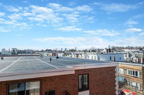 a view of a city from a terrace