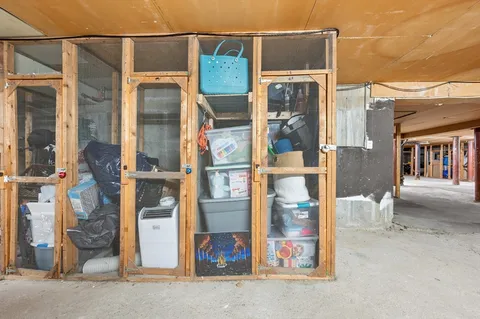 a view of a street with a building in the background