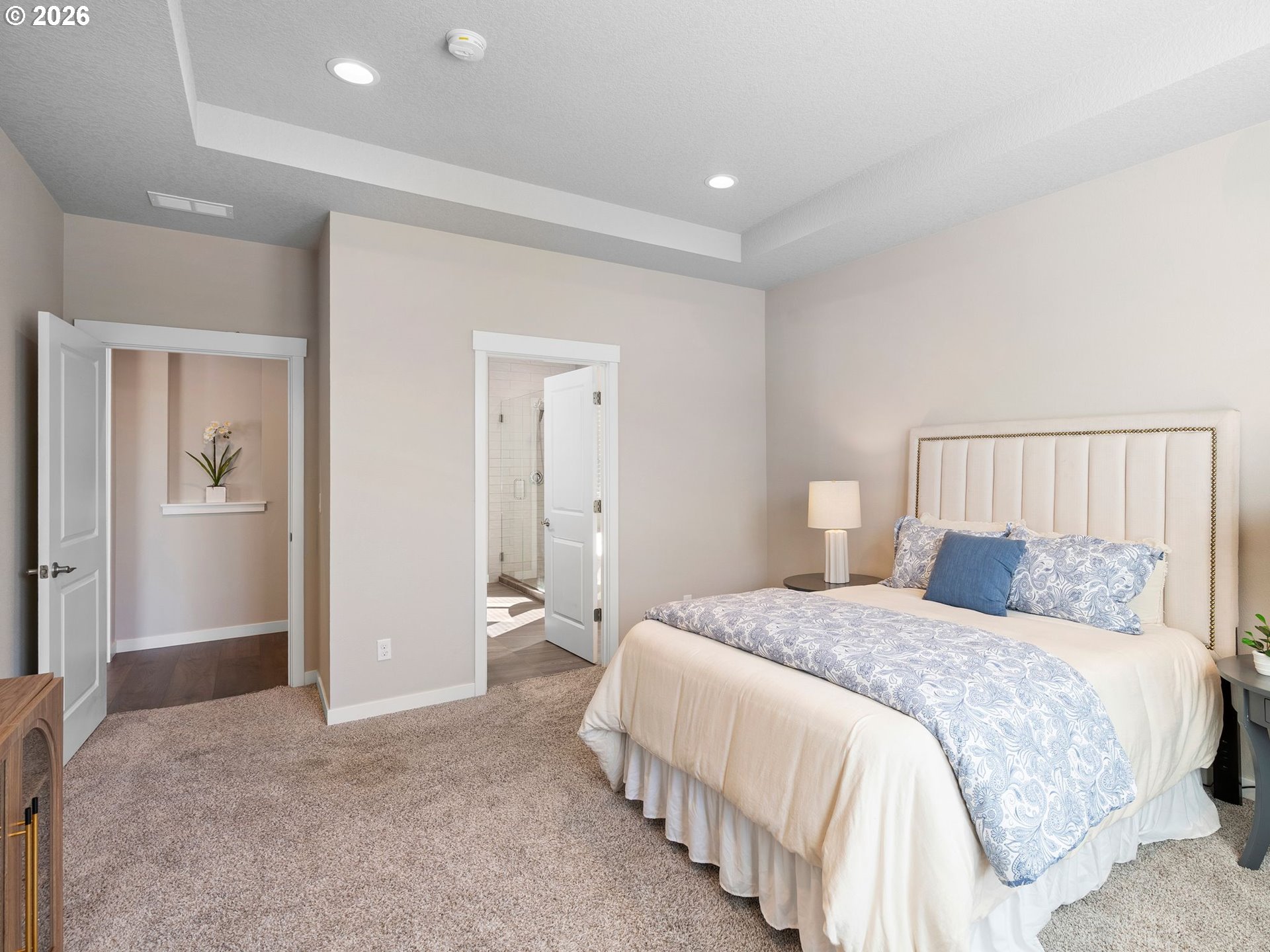 3709 Northeast Pioneer Street Camas, WA 98607 - Photo 15 of 30 a bedroom with a bed and a walk in closet
