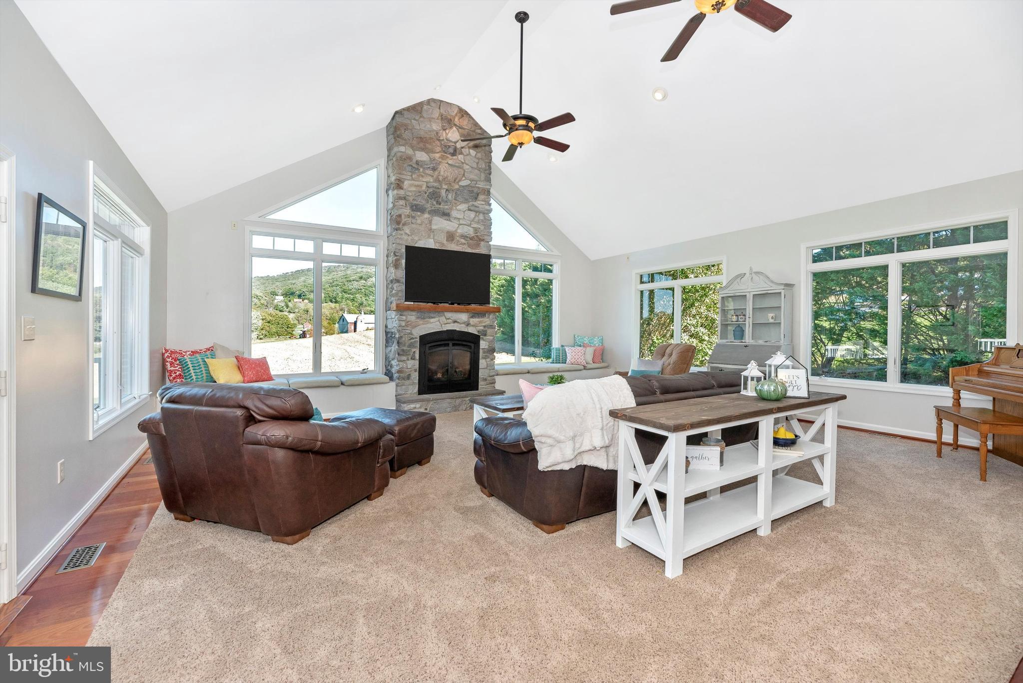 20806 Netz Road Boonsboro, MD 21713 - Photo 25 of 53 Natural light, hardwood floors, gas fireplace.