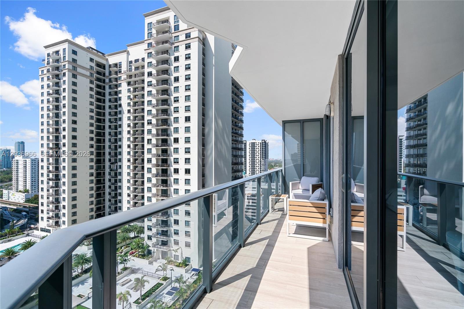 55 Southwest 9th Street, Unit 1904 Miami, FL 33130 - Photo 25 of 66 a view of balcony with city view