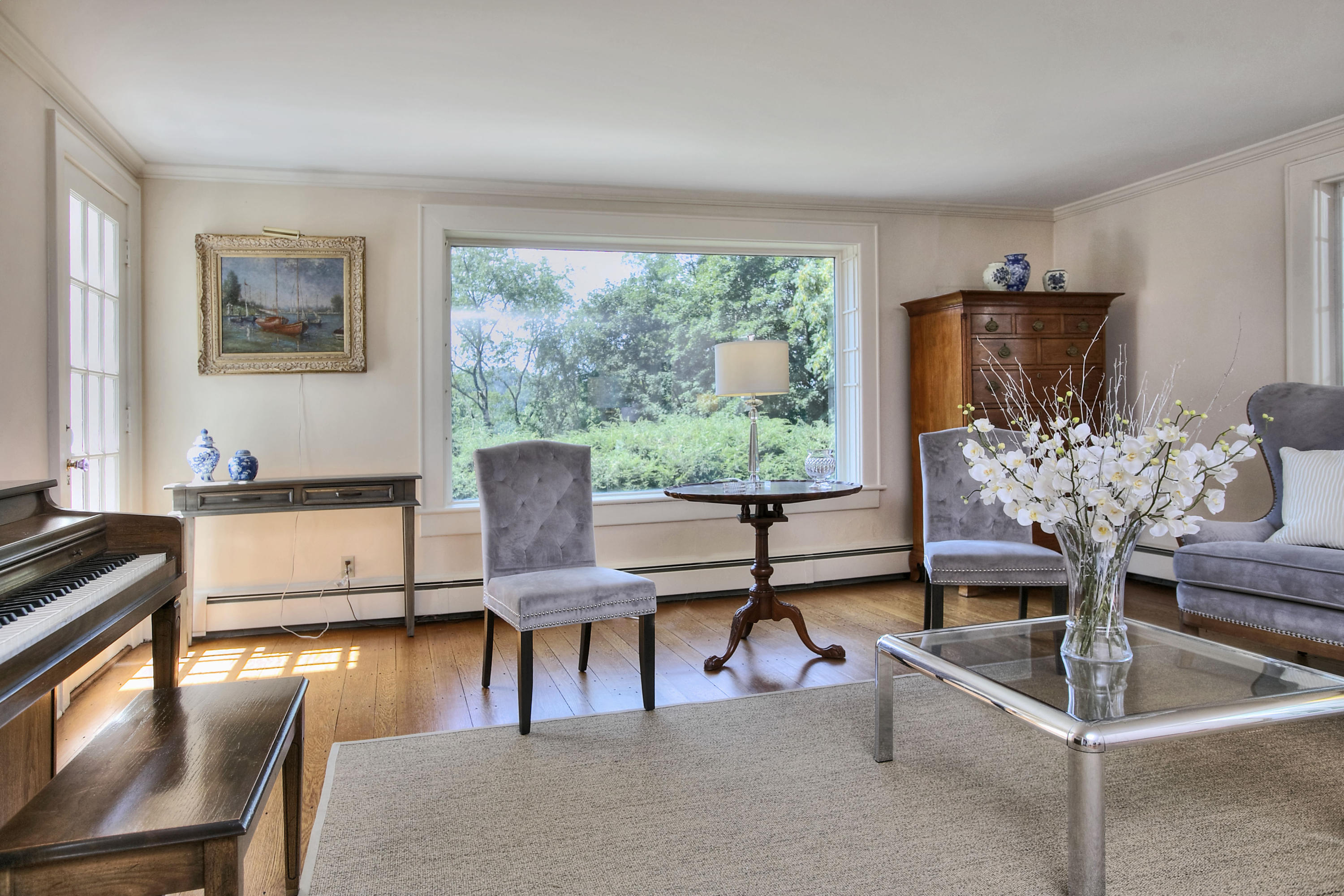 9 Sunswyck Road Darien, CT 06820 - Photo 11 of 43 a living room with furniture pool table and a large window