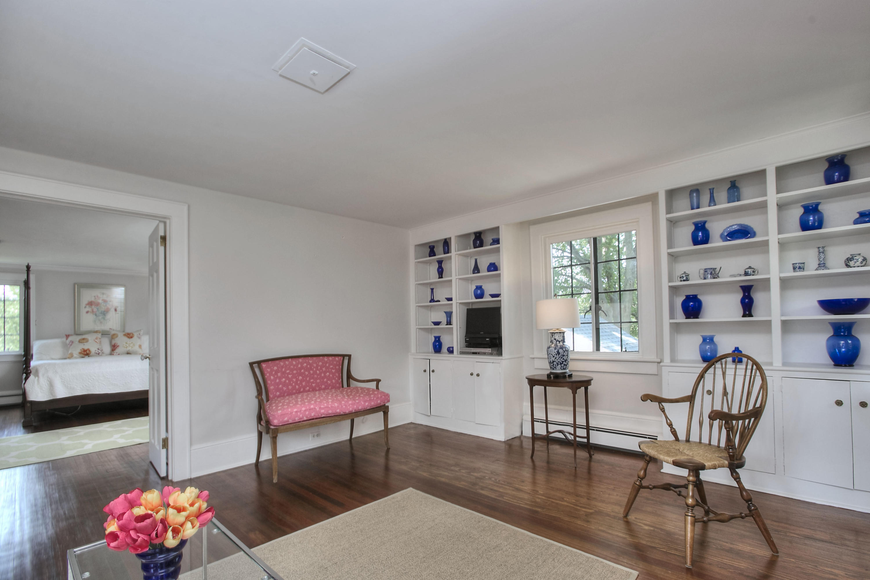 9 Sunswyck Road Darien, CT 06820 - Photo 24 of 43 a living room with furniture and wooden floor