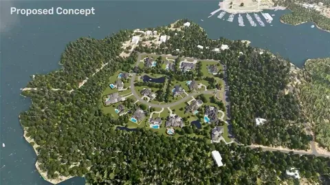 an aerial view of multiple house