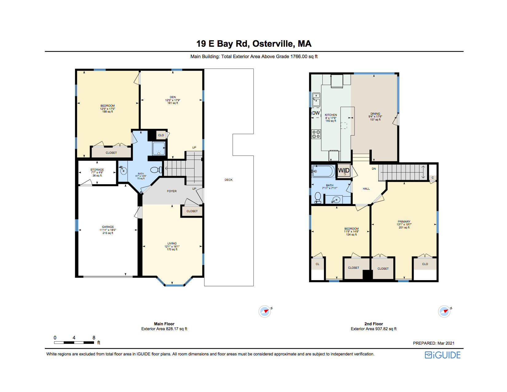 19 East Bay Road Osterville, MA 02655 - Photo 43 of 43 19 East Bay Road Floor Plans - Both Leve