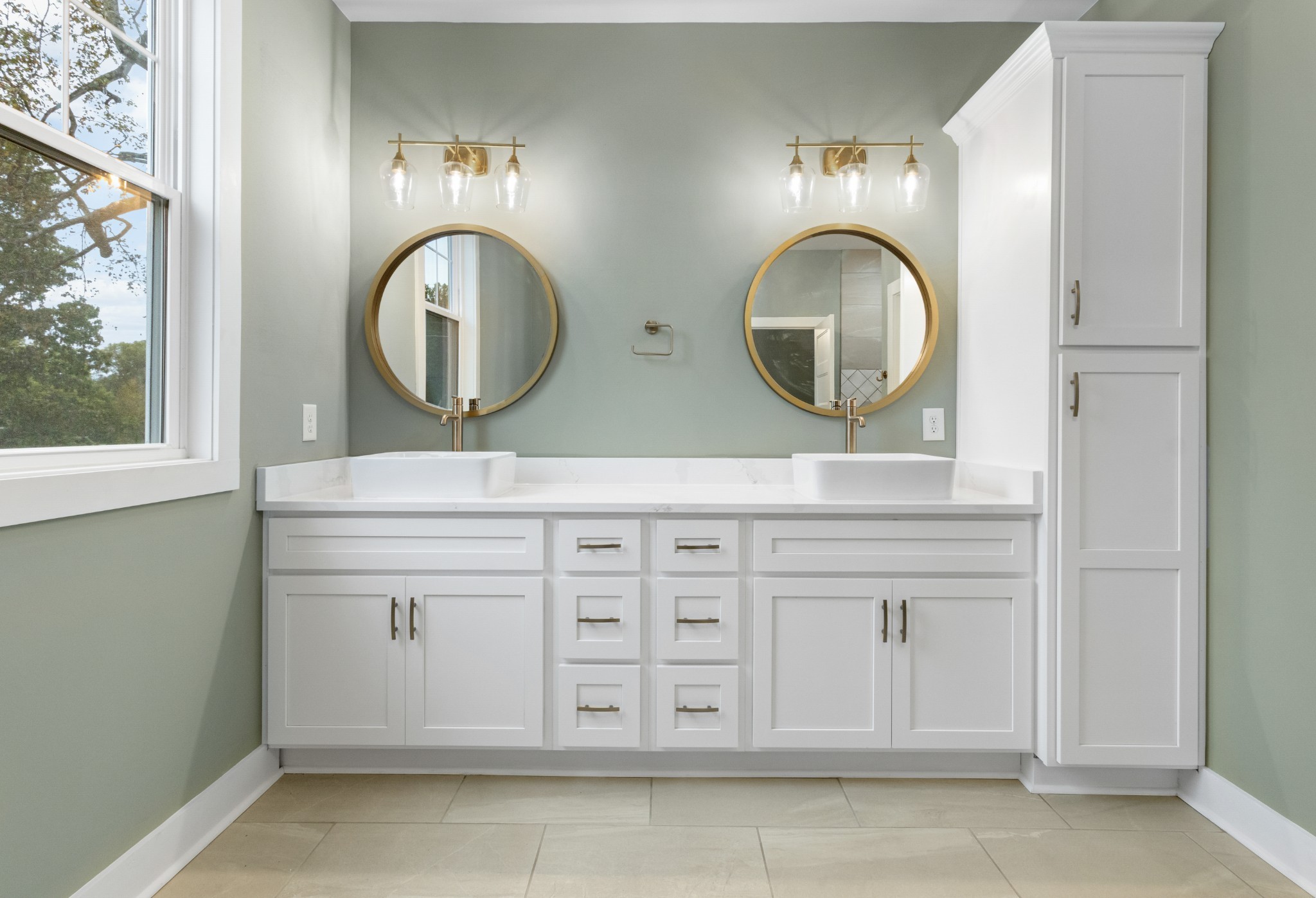 2028 Lock B Road North Clarksville, TN 37043 - Photo 25 of 47 a bathroom with a mirror a sink and a mirror