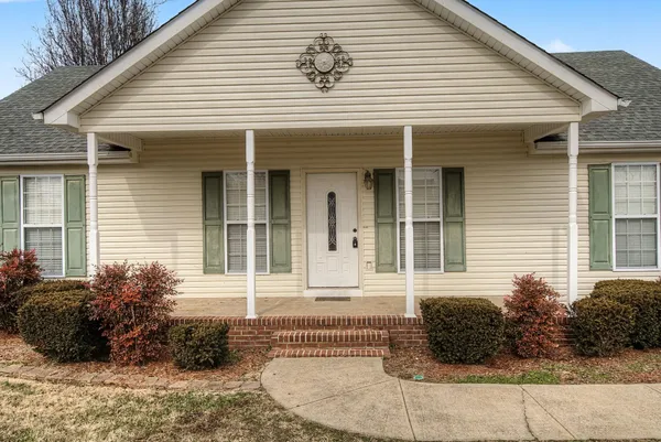 a front view of a house