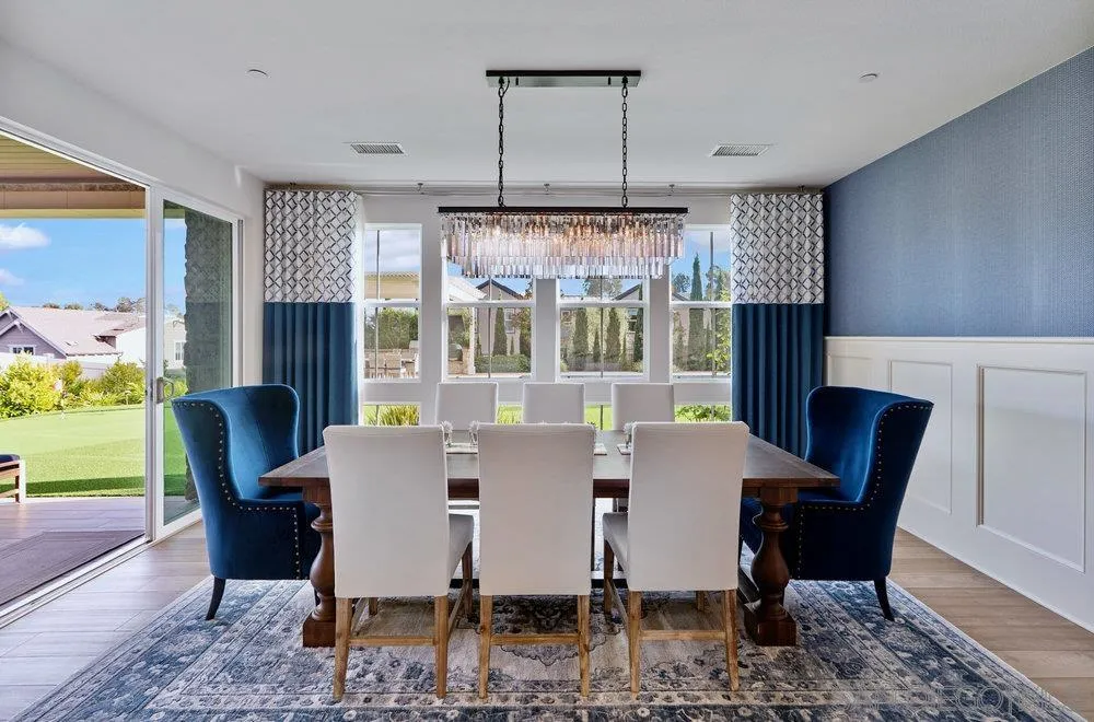 1259 Berryman Canyon Encinitas, CA 92024 - Photo 13 of 36 a view of a dining room with furniture window and outside view